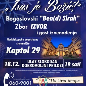 Humanitarni koncert „Isus je Božić“ za akciju „Da život imaju!“